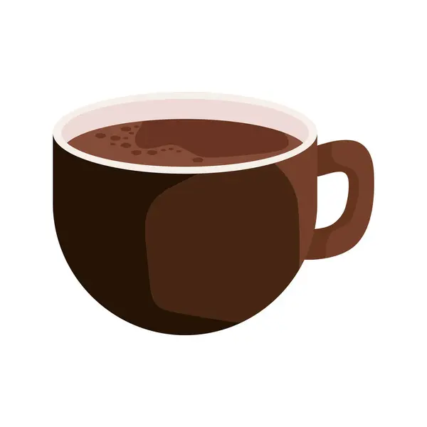 単離されたコーヒー カップのイラストの設計 — ストックベクタ
