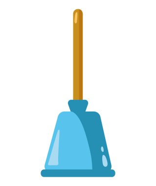 Temizleme ürünü mavi pompa illüstrasyon izole