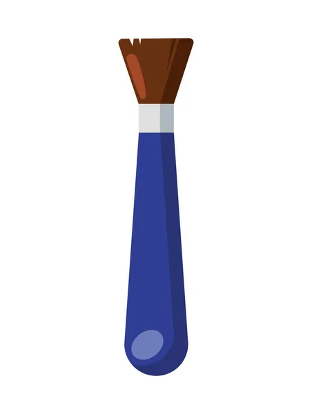 Back School Supply Paintbrush Isolated Icon — Stock Vector