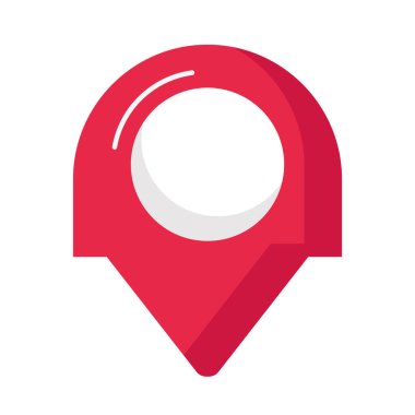 pin simgesi konumu web izole vektörü