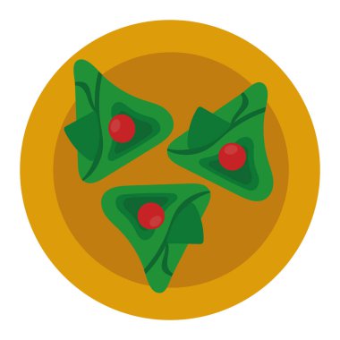 Geleneksel izole Hint yemekleri.