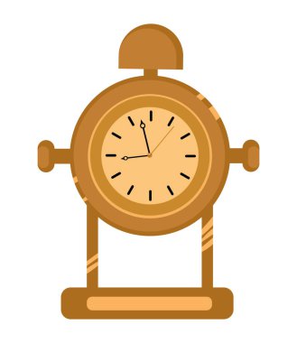 Altın saat eski vektör izole