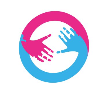 renk boyası el sıkma vektörü izole edildi