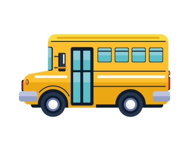 bus okulu izole resim vektörü