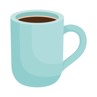 Kahve fincanı çizimi izole tasarım