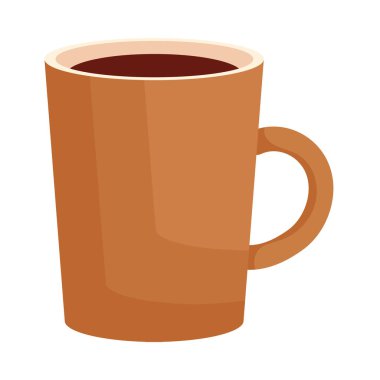 Kahve fincanı izole görüntü vektörü