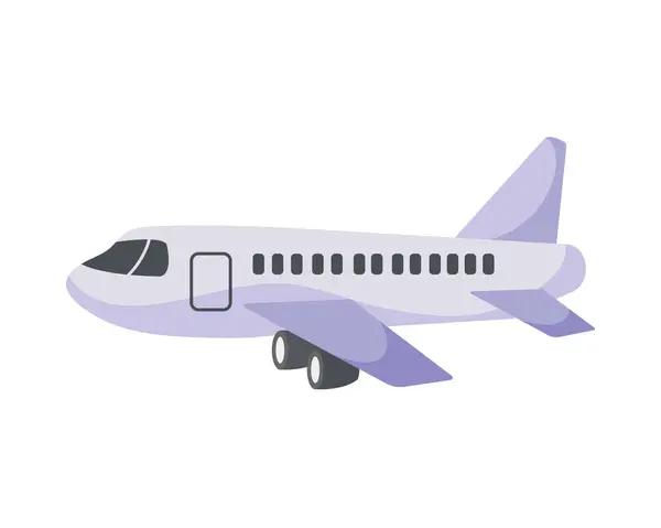 Flugzeug Fliegt Reisenden Illustration Isoliert — Stockvektor