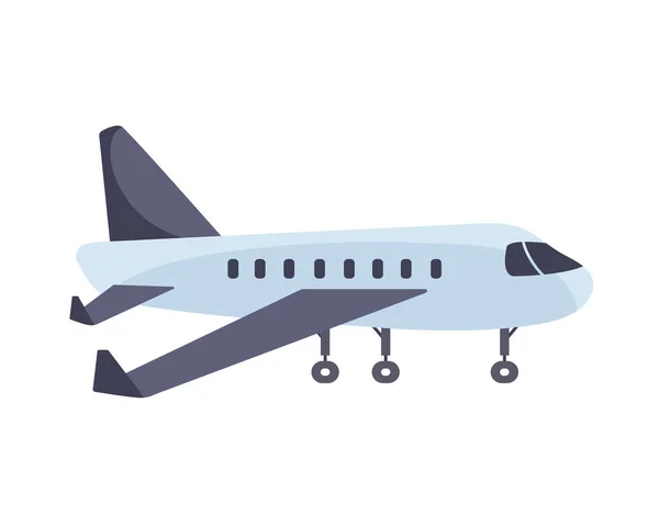 Airplane Flying Travel Transportation Illustration Isolated — Stock Vector