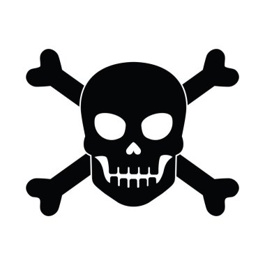 Cadılar bayramı silueti kafatası çizimi izole