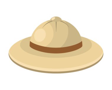 Turist şapkası çizimleri izole edildi