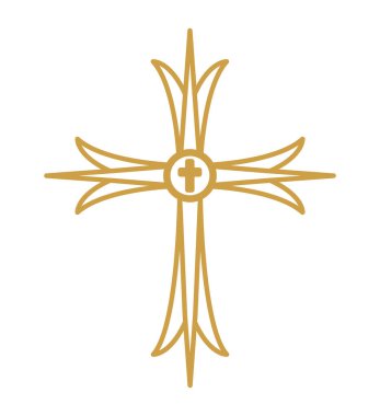 catholic cross design illustration isolated clipart