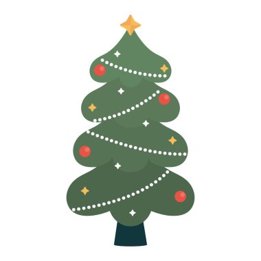 Noel ağacı süslemesi izole edilmiş