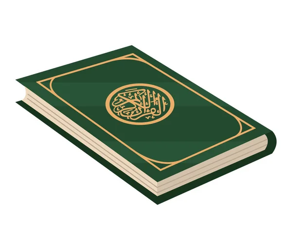 Tradisional Quran Vektor Ilustrasi Terisolasi - Stok Vektor
