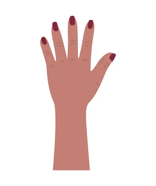 Activistische Hand Vrouwelijke Illustratie Geïsoleerd — Stockvector