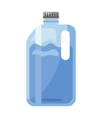 Gri kapsül vektörlü şişe galonu izole edildi