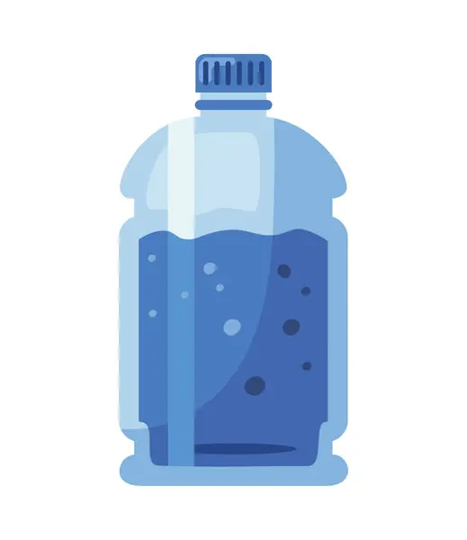 瓶子加仑蓝色设计矢量隔离 — 图库矢量图片