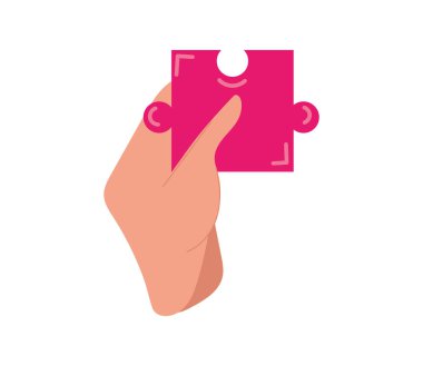 El vektöründeki bulmaca parçaları izole edildi