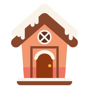 Yılbaşı evi tasarımı çizimi izole edildi