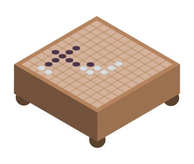 Oyun tahtası resimleme izole edilmiş vektörü