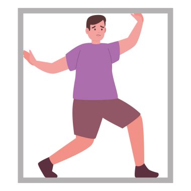 Korkak adamın klostrofobisi var.