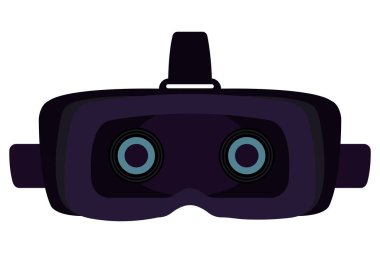 vr teknoloji gözlükleri illüstrasyon izole