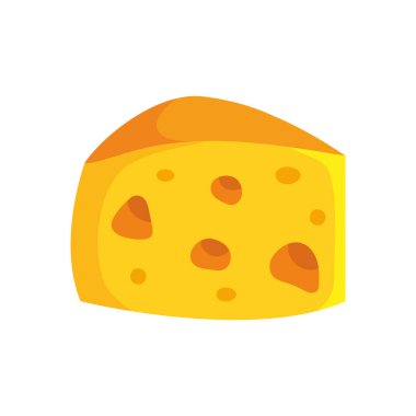 Peynir dilimlenmiş eritilmiş malzeme izole edilmiş.