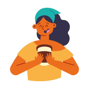 İnsanlar izole kahve içiyorlar.