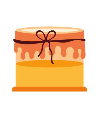 bal kavanozu tasarımı vektörü izole