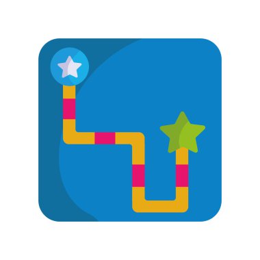 Oyun tahtası resimleme vektörü izole edildi