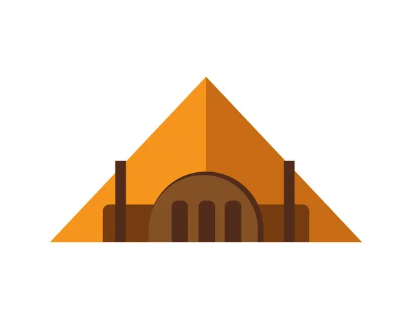 エジプトのピラミッドのイラストベクター — ストックベクタ