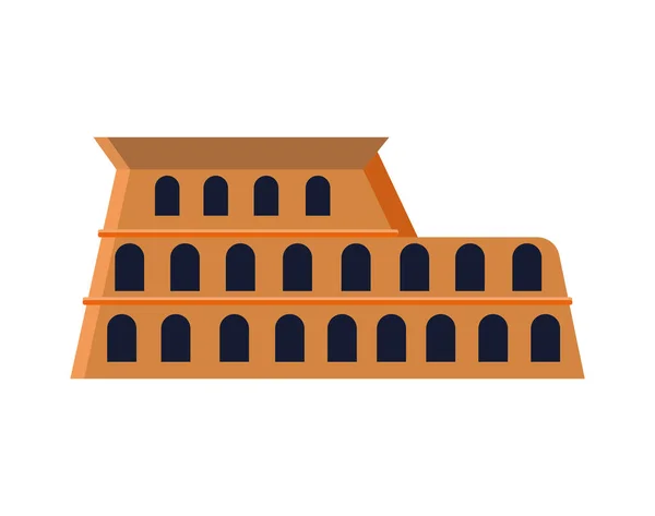 Rom Colosseum Illustration Vektor Isolerad — Stock vektor