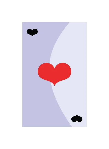 Poker Kaart Illustratie Vector Geïsoleerd — Stockvector