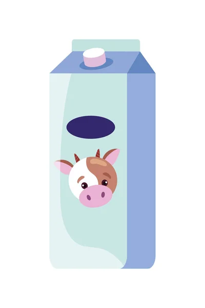 Confezione Tetra Vettore Del Latte Isolato — Vettoriale Stock