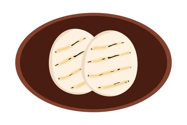 Colombian Arepas Illustration Vector Isolated — Stock Vector