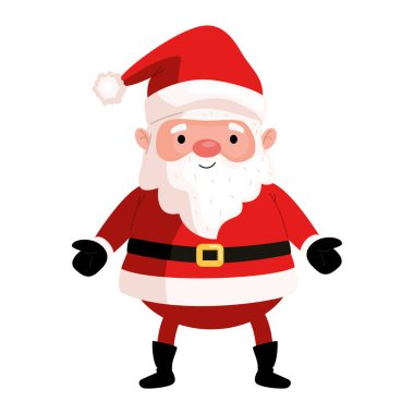 Noel Baba karakteri çizimi izole edildi