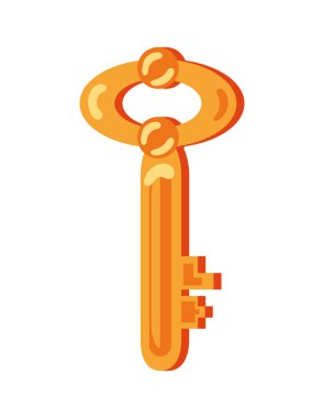 Dekorasyon vektörü izole edilmiş anahtar video oyunu