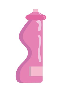 temizlik ürünü şişe vektörü izole edildi