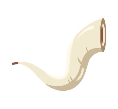 Yahudi shofar geleneksel illüstrasyon vektörü
