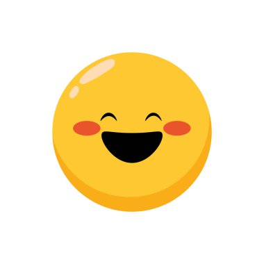 Yüz ifadesi mutlu illüstrasyon vektörü