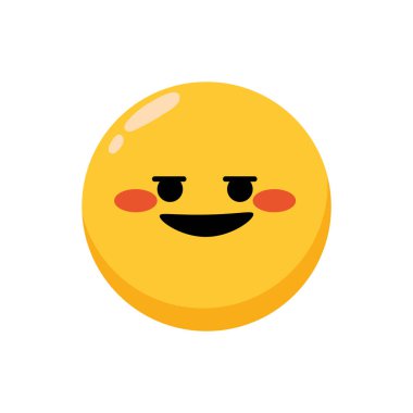 Yüz ifadesi izole edilmiş illüstrasyon vektörü