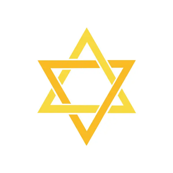 Jewish David Star Illustration Vector — Stock Vector