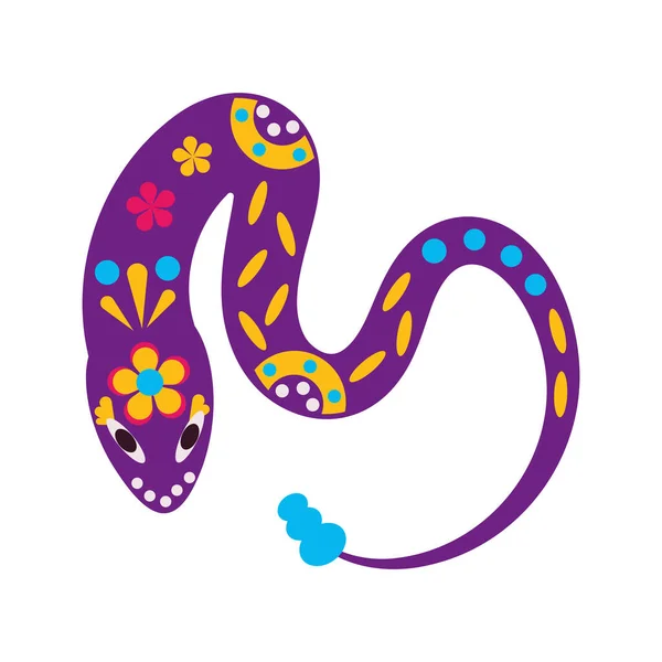 México Alebrije Serpiente Ilustración Vector — Archivo Imágenes Vectoriales
