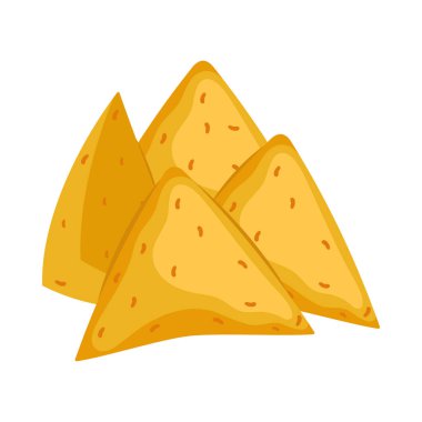 İspanyol mirası Meksika nachos çizimi izole edilmiş.