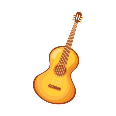 İspanyol kökenli enstrüman gitar çizimi