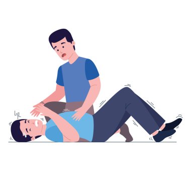 Epilepsi hastası nöbet tasarımı yapıyor.
