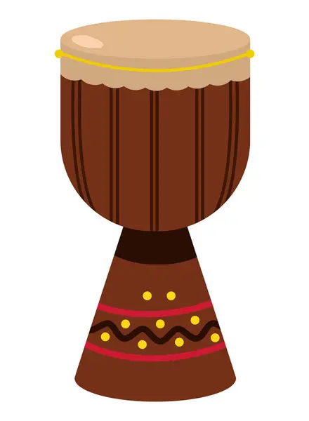 Nigeria Djembe Drum Illustration Design — Stock Vector