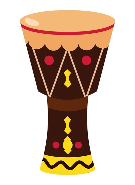 Nigeria Djembe Drum African Illustration — Stock Vector
