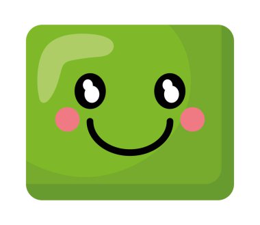 Duygular mutlu tasarım çizimi izole edilmiş