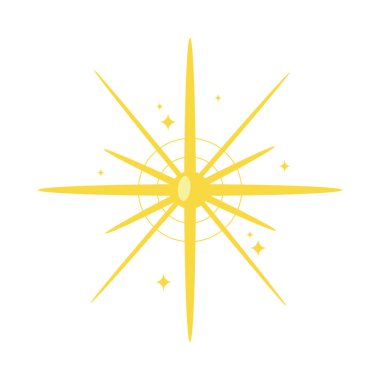 Yılbaşı ışıltılı tasarım çizimi izole edildi