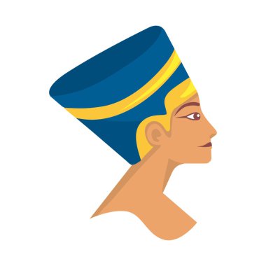 Mısırlı nefertiti heykeli görüntüsü izole edildi